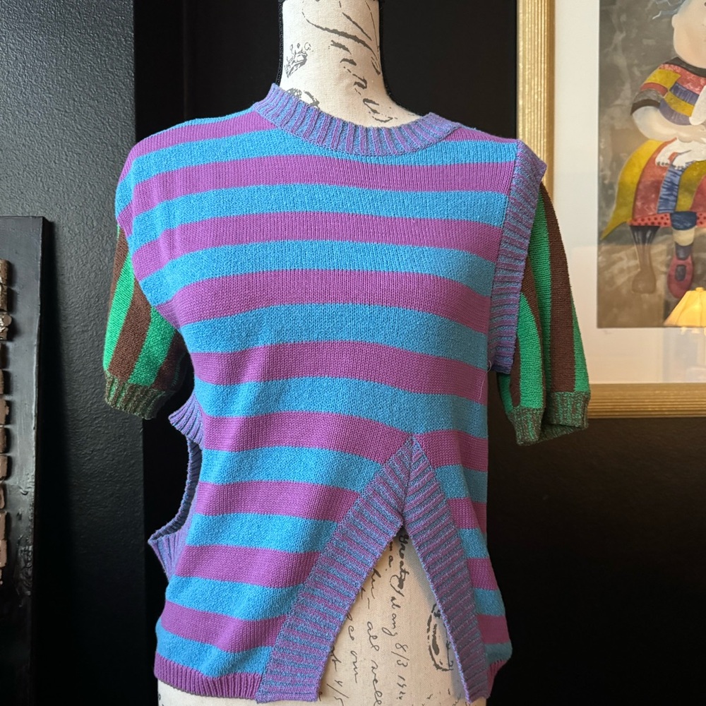 ANDERSSON BELL linen striped sweater